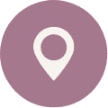 Map pin icon representing location or contact information for Enamelle Dental.
